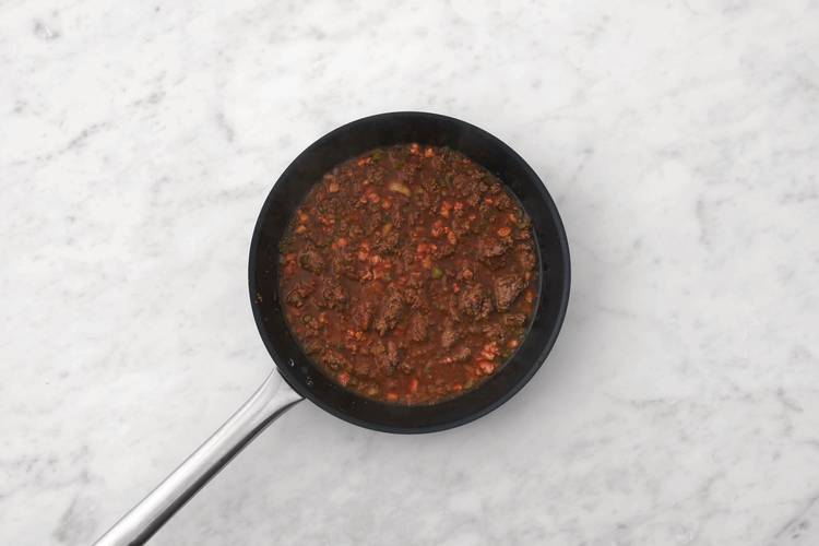 Finish the bolognese