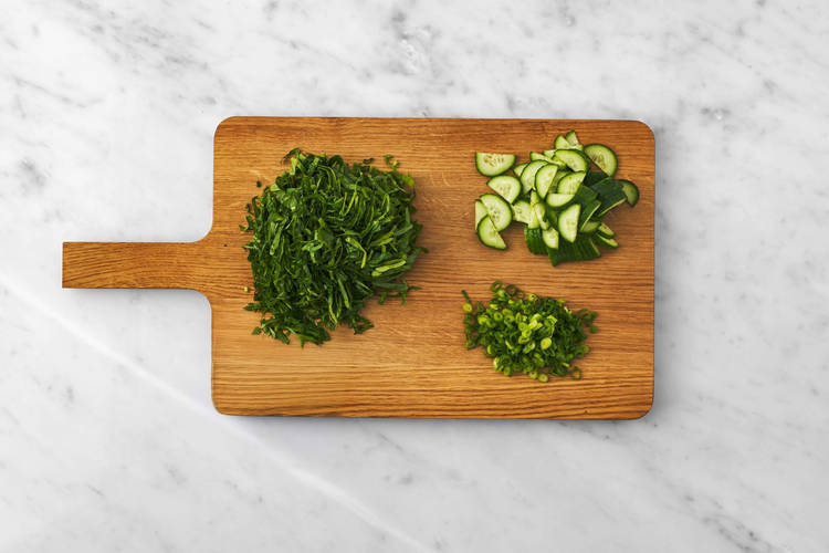 Förbered råvaror och räkor