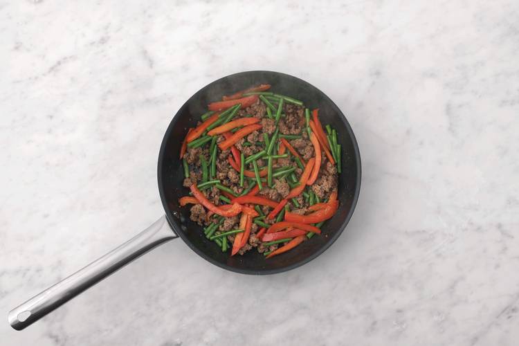 Start the stir-fry
