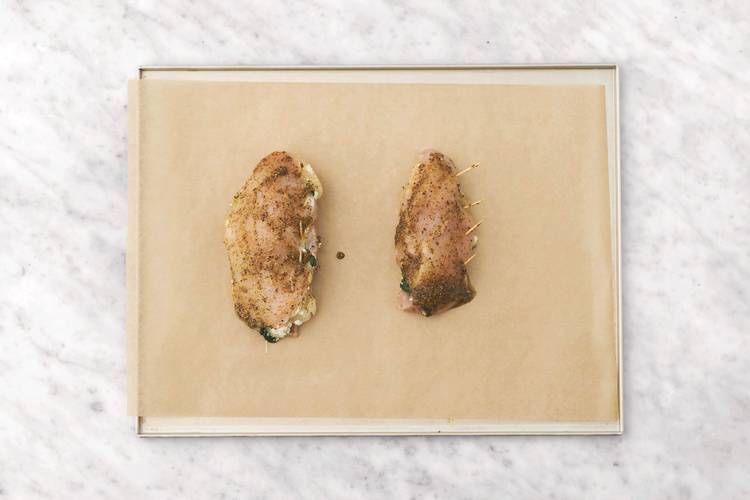 Bake the chicken
