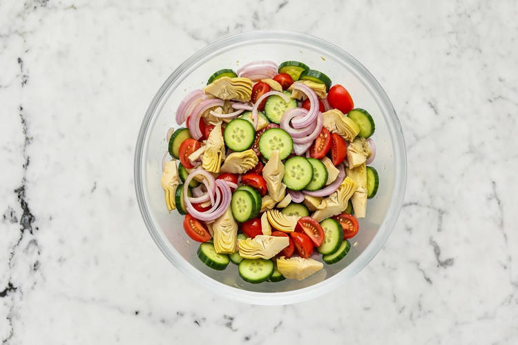 Finish Prep & Marinate Veggies