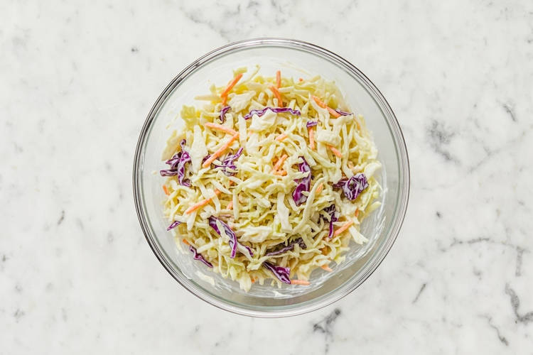 Heat Oil & Mix Slaw
