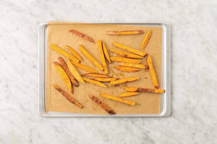 Bake the fries