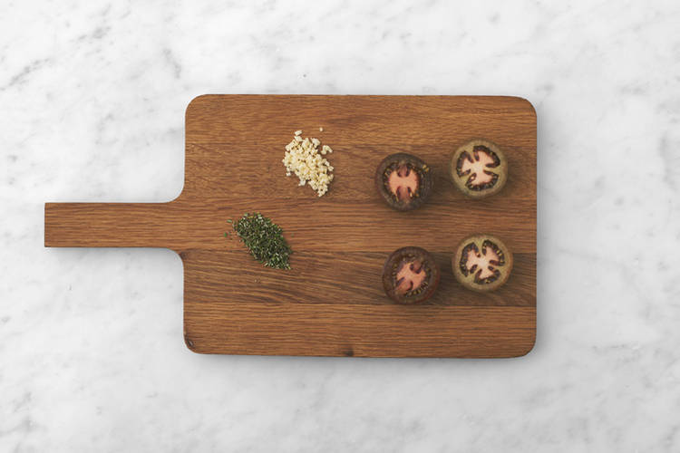Get prepped & make the parmesan garlic crumb
