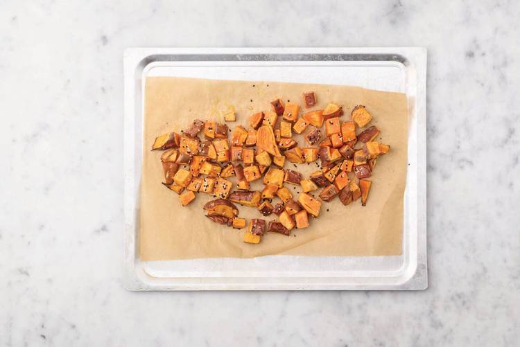 Bake the sweet potato