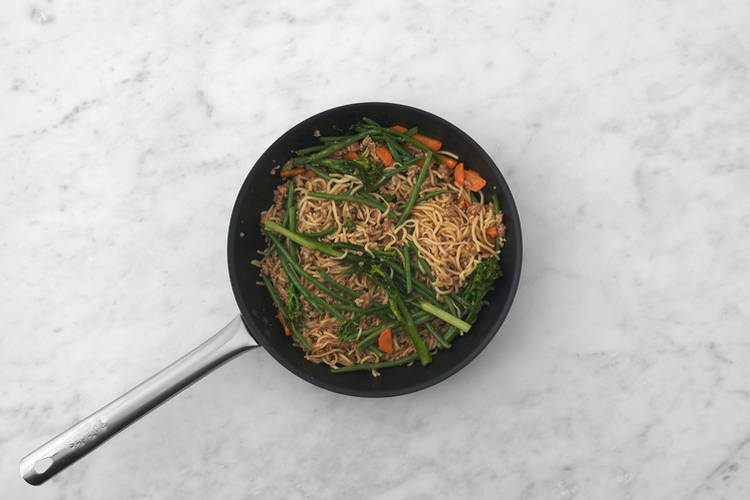 Cook the prawns & pork