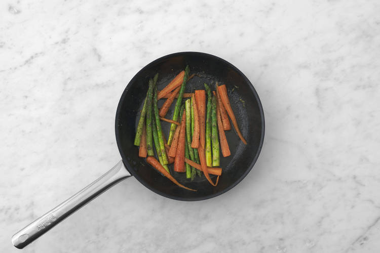 Cook the lemon veggies