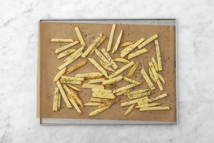 Bake the fries