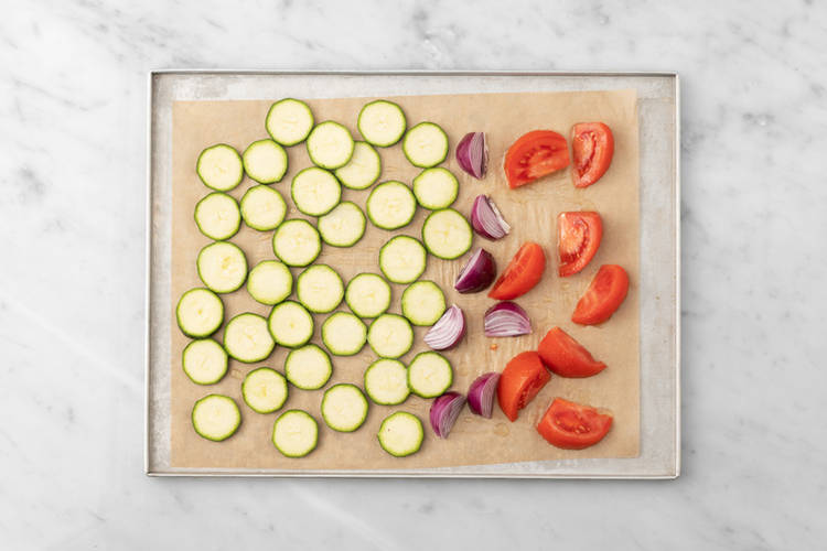 Roast the veggies