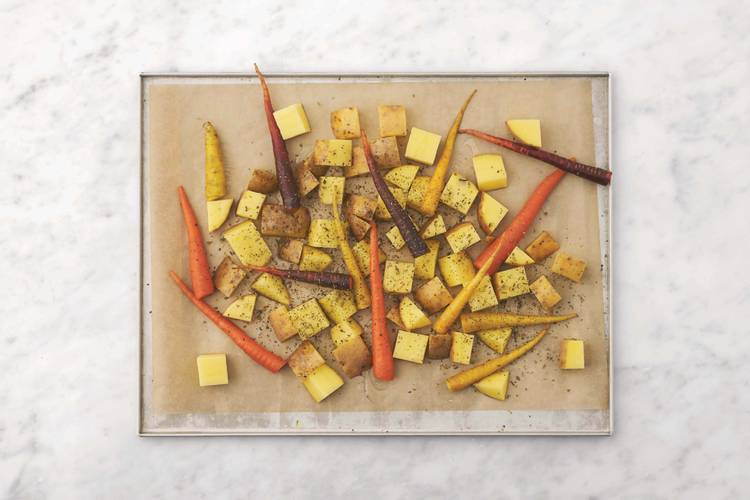 Roast the veggies