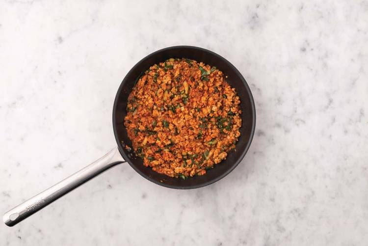 Finish the pie filling