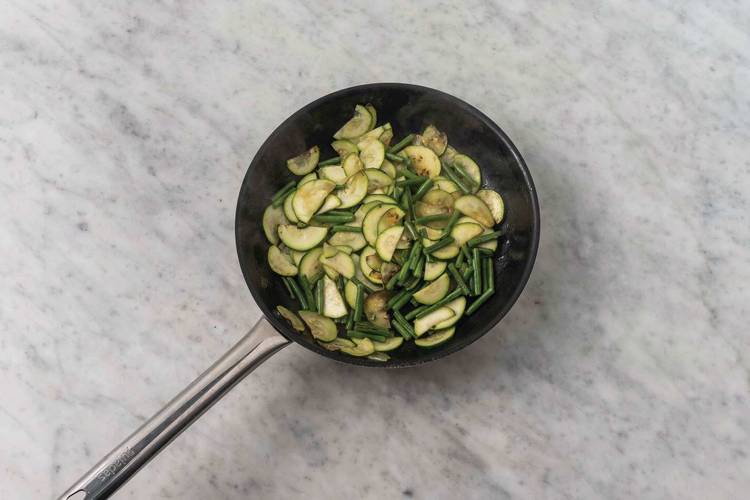 Cook the veggies