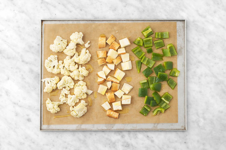 Roast the veggies