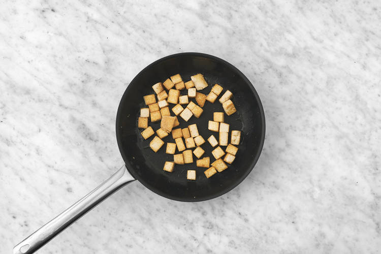 Brown the tofu