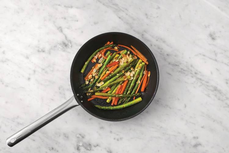 Cook the veggies