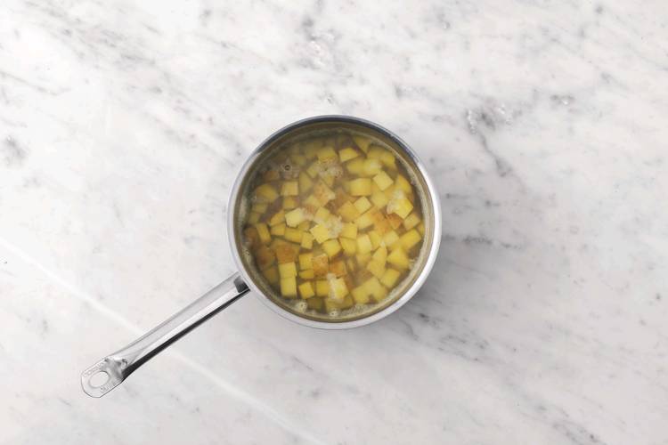 Get prepped & start the potatoes 