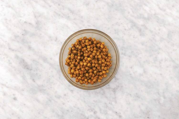 Flavour the chickpeas