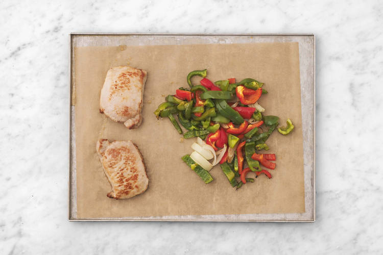 Finish tofu and veggies