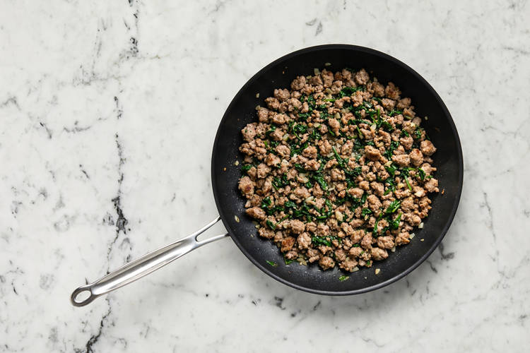 Prep and cook sausage