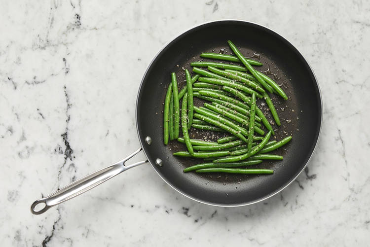 Cook green beans