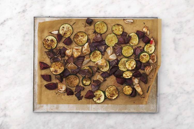 Roast the veggies