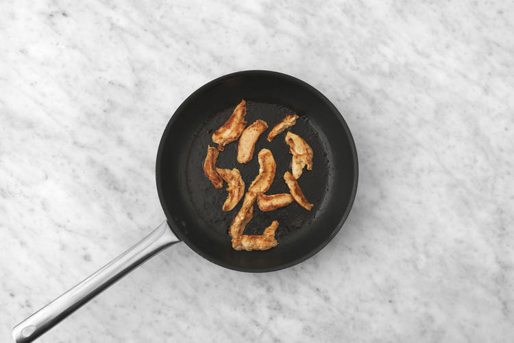 Cook the chicken & bacon