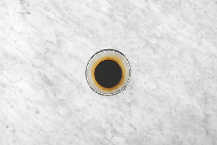 Finish the rice & heat the sauce