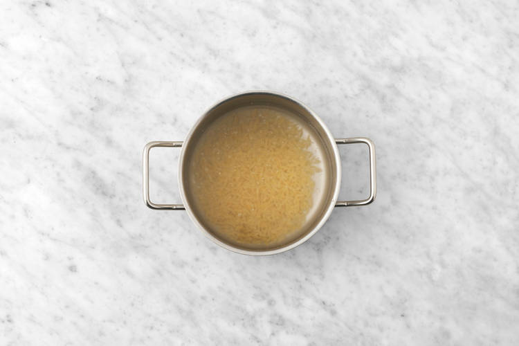 Cook the risoni & the chicken