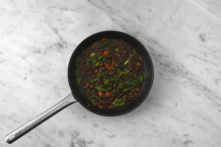 Finish the stir-fry