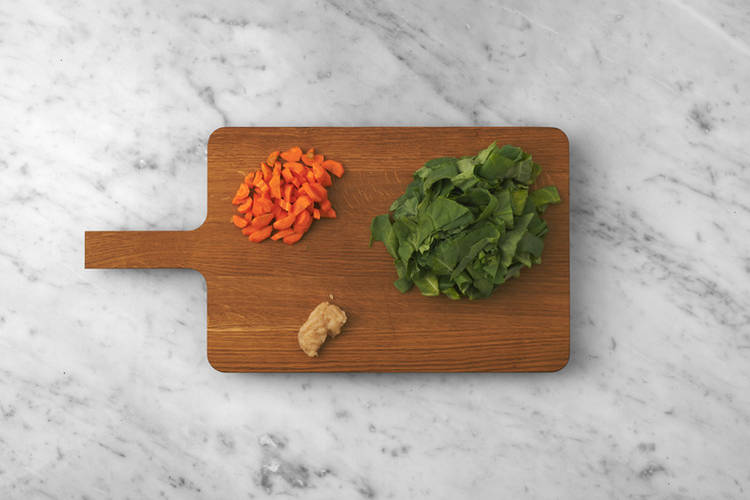 Start the stir fry