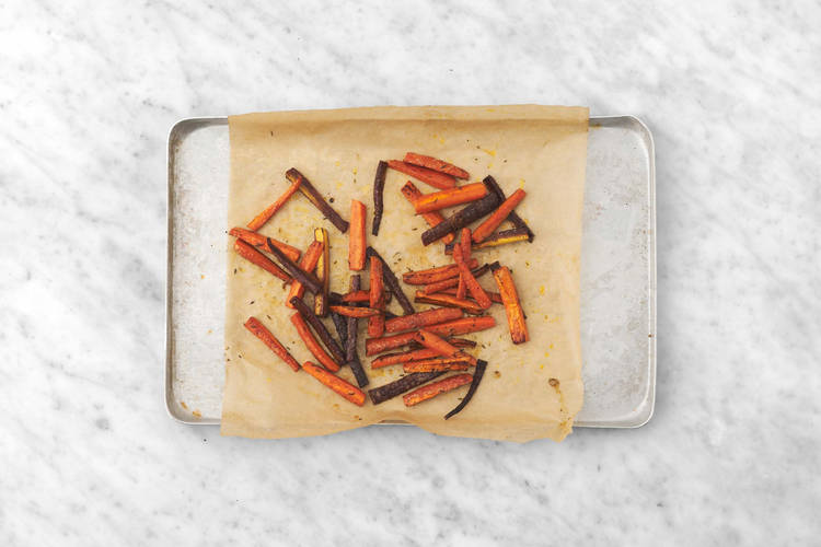 Rôtir les carottes