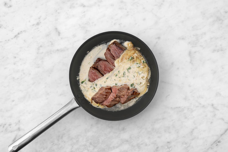 Steak anbraten