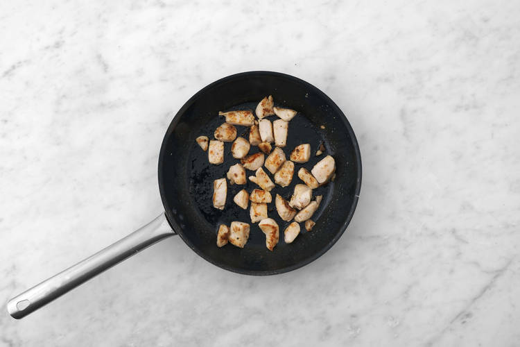 Poulet und Dip vorbereiten