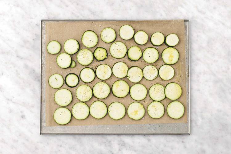Roast the zucchini