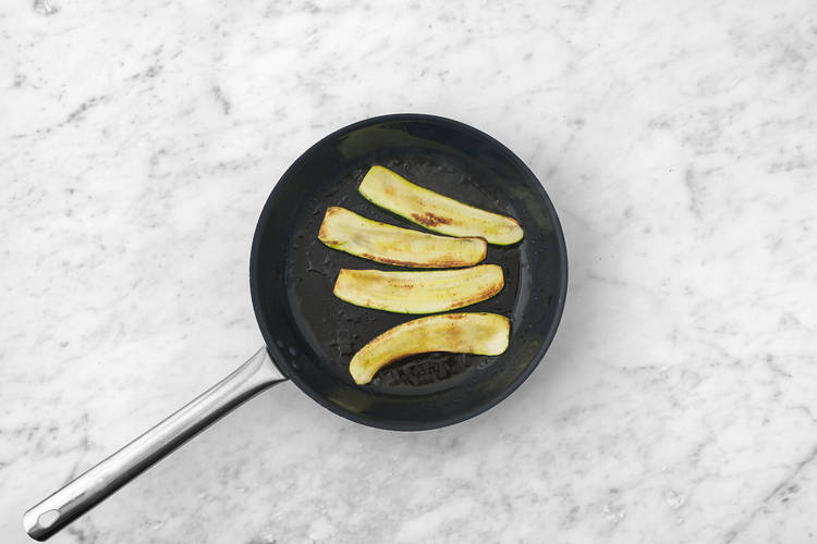 Cook the courgette & bacon