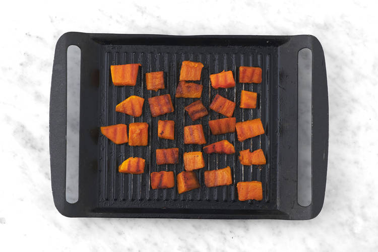 Barbeque the pumpkin