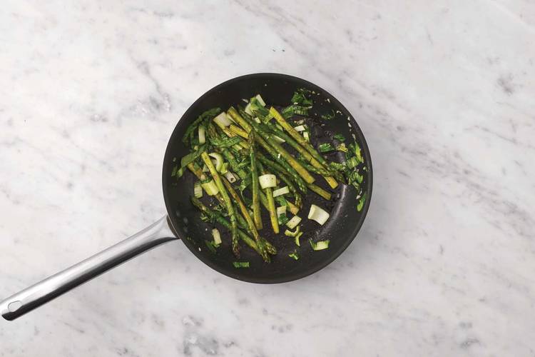 Cook the veggies