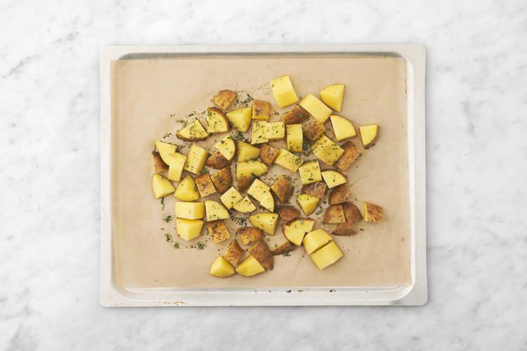 Roast the potatoes