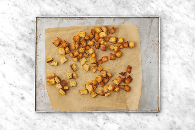 Make the croutons