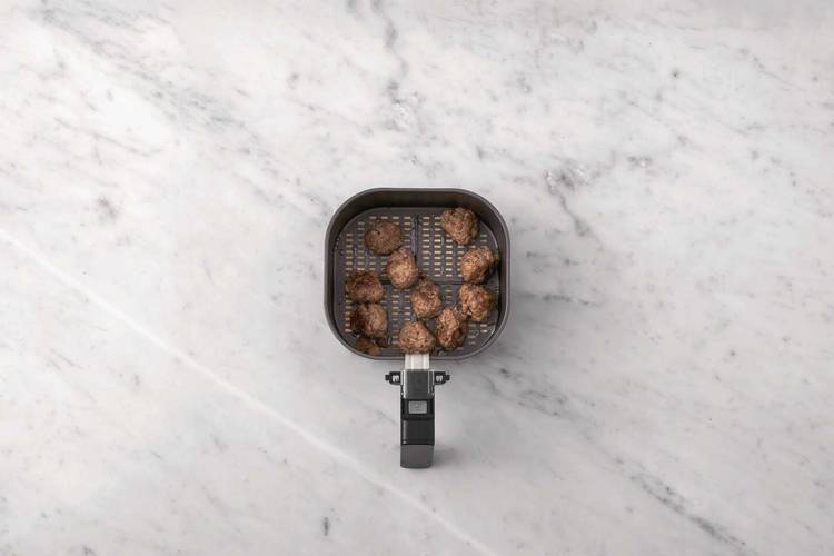 Cook the meatballs
