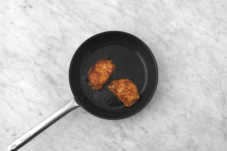 Cook the haloumi