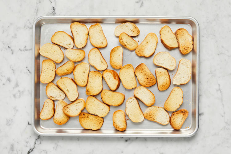 Griller les crostinis