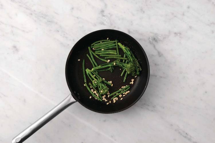 Cook the veggies 