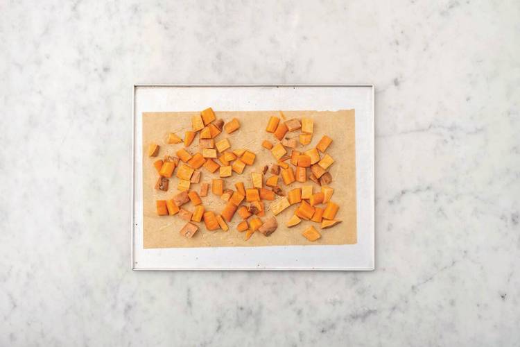Roast the veggies