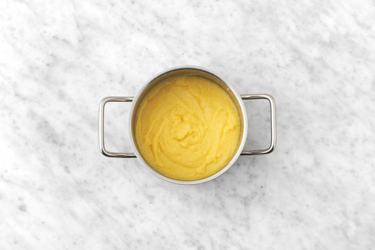 Cook the polenta