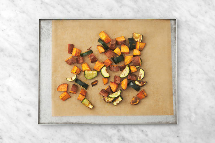 Roast the veggies