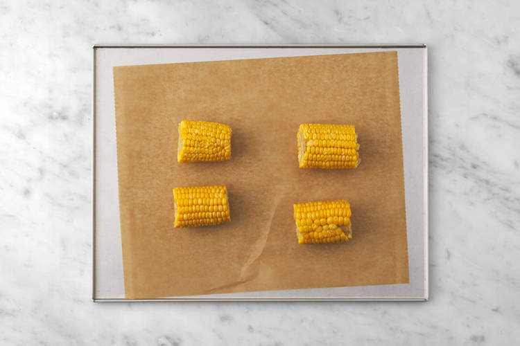 Roast the corn