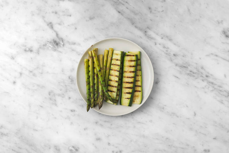 Grill the zucchini & ciabatta