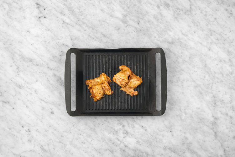 Grill the bacon &  the chicken