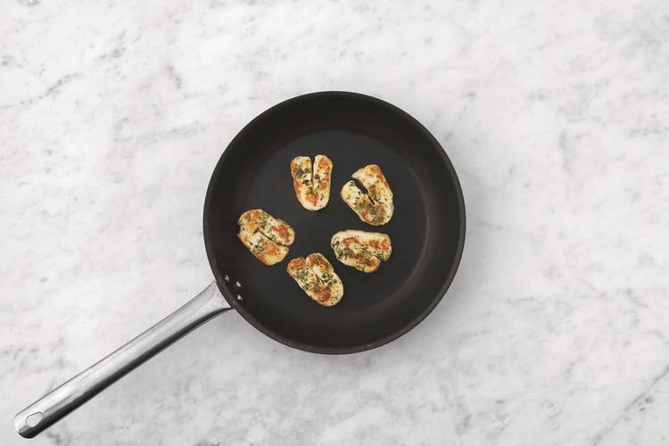 Cook the haloumi